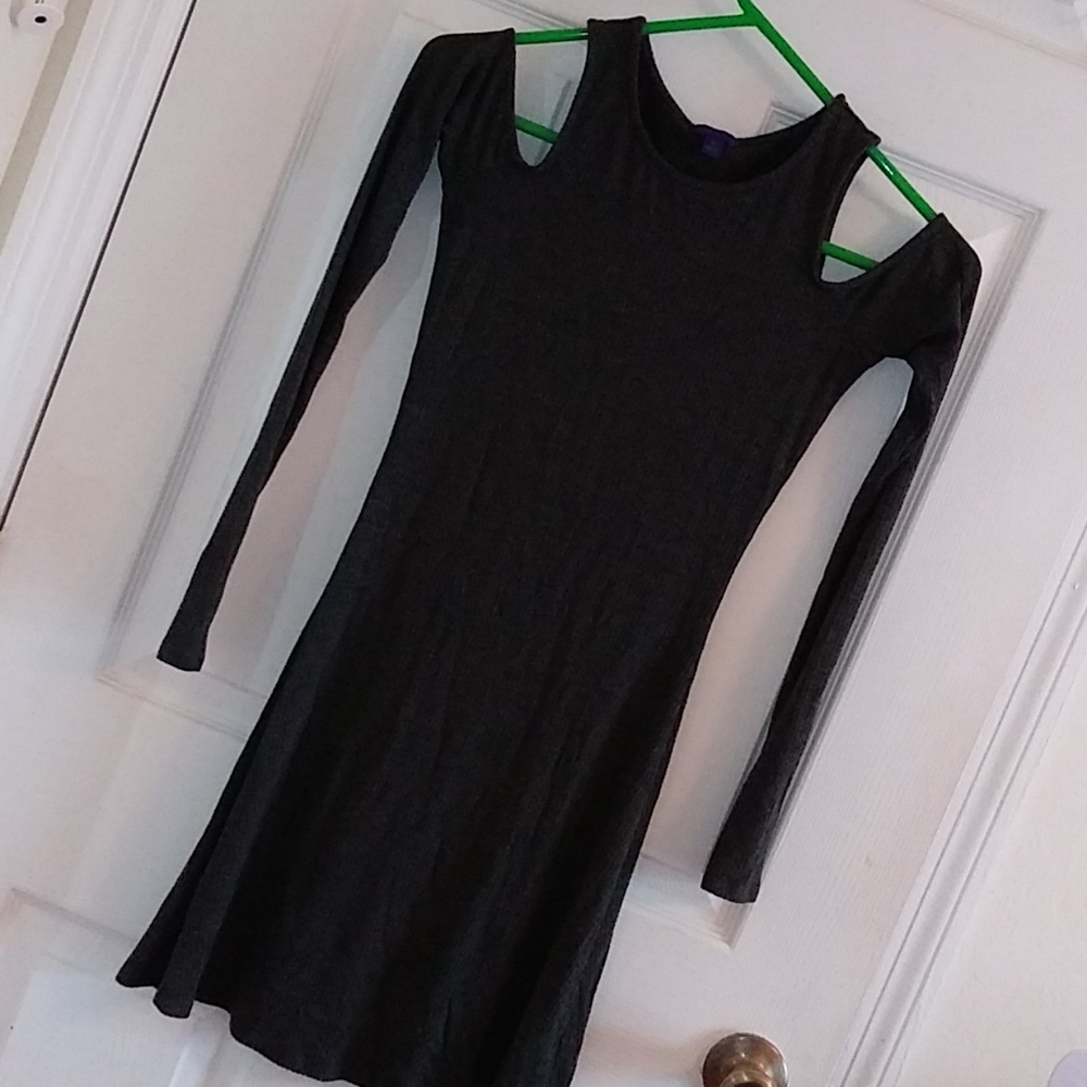 Aeropostale Cold Shoulder Dress Long Sleeve